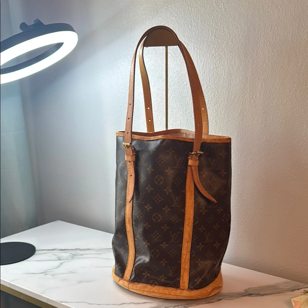 Vintage Louis Vuitton Monogram GM Bucket Tote Bag